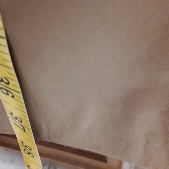 Vere Pelle Italy Tan Trench Coat M Vegan Leather - Picture 10 of 10